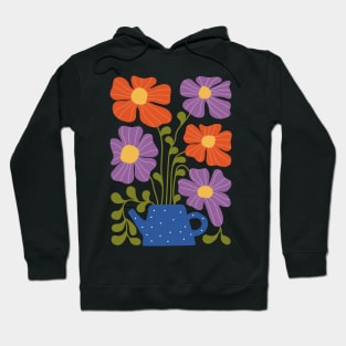 Tea Pot Flowers Hoodie